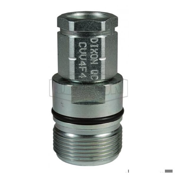 DQC CVV European Interchange Female Plug, 1-1/4-11-1/2 Nominal, Female NPTF, Steel